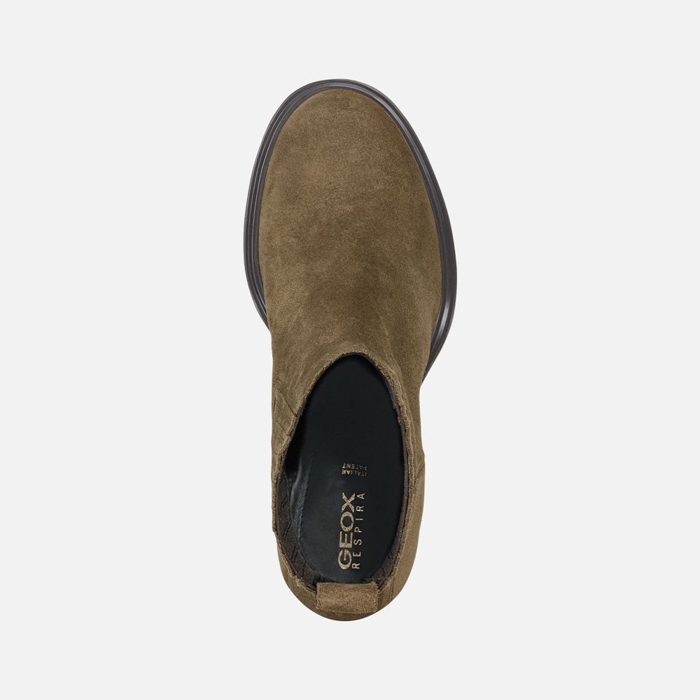 Geox Bayan Ankle Bot Zeytin Yeşili - Salice Uzun - FUZ-820475